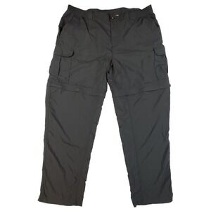 Columbia GRT Men's Convertible Cargo Pants XXL Gray Zip-Off Hiking Outdoor